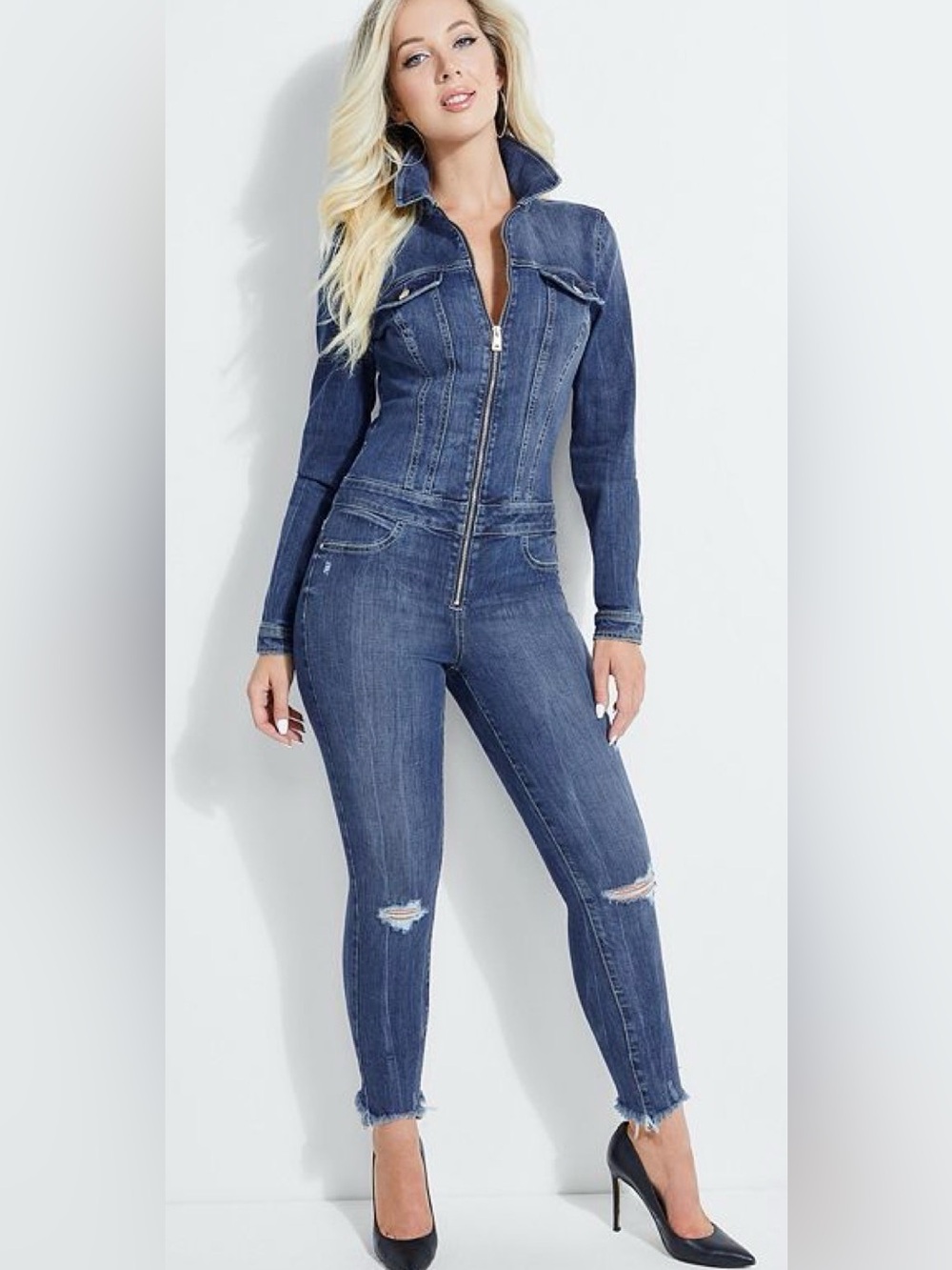 Guess NWT Denim Jumpsuit - Blue. (Mix44)